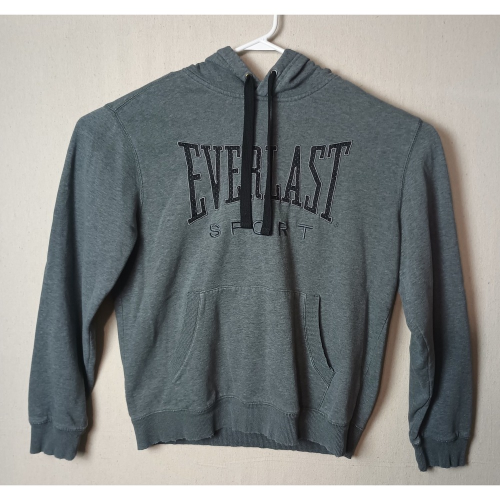 Vintage Y2KEverlast Sport Hoodie Pullover Activewear Comfy Gray L‎ Boxing MMA
